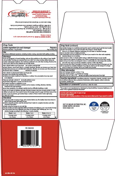 201 6e Nicotine Lozenge Image 2